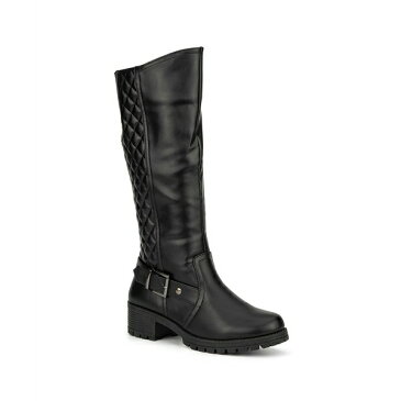 オリビアミラー レディース ブーツ＆レインブーツ シューズ Women's Angel Side Buckle Riding Boots Black