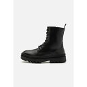 ジン メンズ ブーツ シューズ LEATHER - Lace-up ankle boots - black(4)