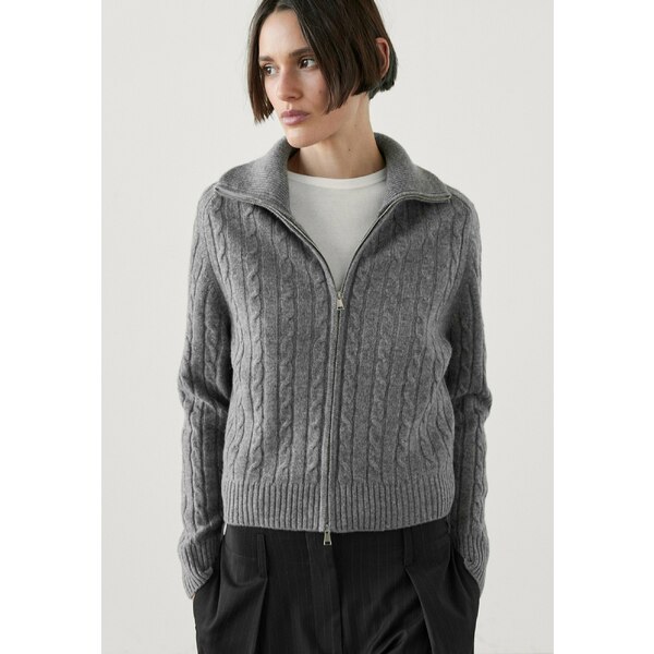 マッシモ ドゥッティ レディース ニット&セーター アウター CABLE - Cardigan - grey