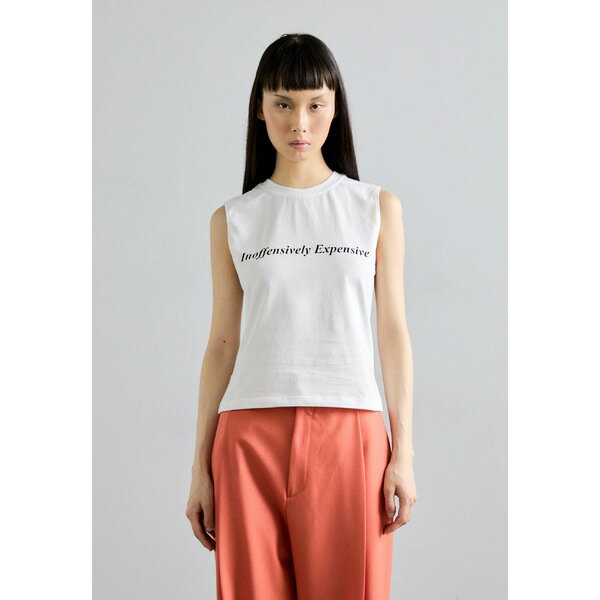 ヴィクトリア ベッカム レディース Tシャツ トップス SLOGAN TANK - Top - white