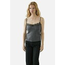 マッシモ ドゥッティ レディース Tシャツ トップス TRIMMED CAMISOLE - Top - grey