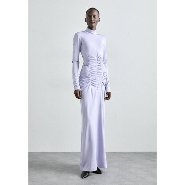 バイト スタジオズ レディース ワンピース トップス HIGH NECK RUCHE DRESS - Jumper dress - hyacinth