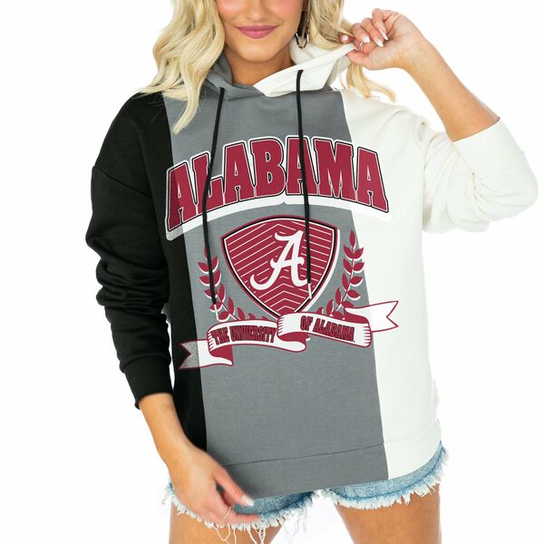 楽天astyゲームデイ レディース パーカー・スウェットシャツ アウター Alabama Crimson Tide Gameday Couture Women's Hall Of Fame Color Block Pullover Hoodie Black