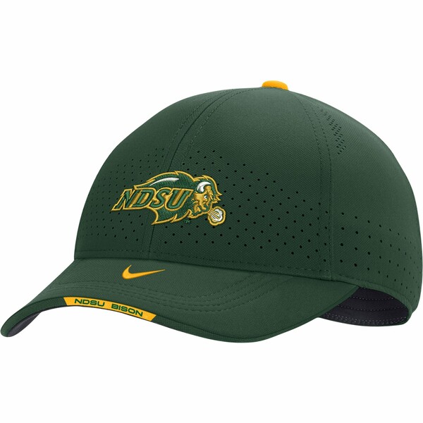 iCL Y Xq ANZT[ NDSU Bison Nike 2022 Sideline Classic99 Swoosh Performance Flex Hat Green