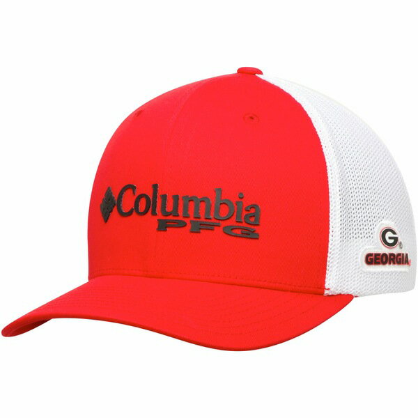 コロンビア メンズ 帽子 アクセサリー Georgia Bulldogs Columbia Collegiate PFG Flex Hat Red