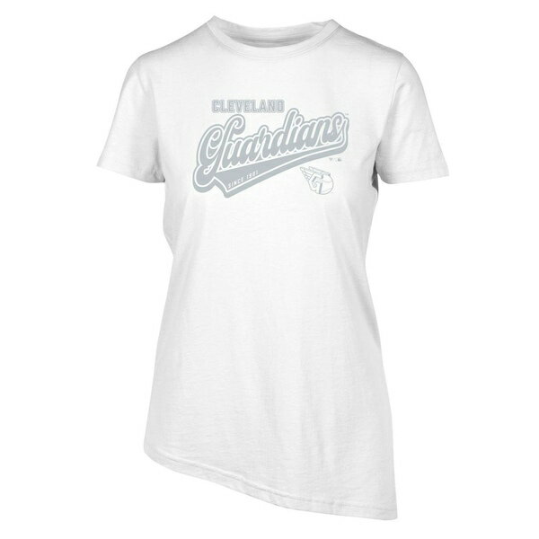 ٥륦 ǥ T ȥåץ Cleveland Guardians Levelwear Women's Birch Sweep TShirt White