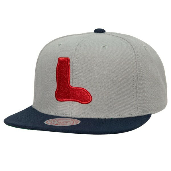 ミッチェル＆ネス ミッチェル&ネス メンズ 帽子 アクセサリー Boston Red Sox Mitchell & Ness Cooperstown Collection Away Snapback Hat Gray