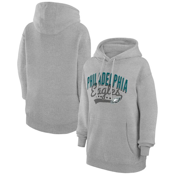 Х󥯥 ǥ ѡåȥ  Philadelphia Eagles G III 4Her by Carl Banks Women's Filigree Logo Pullover Hoodie Heather Gray