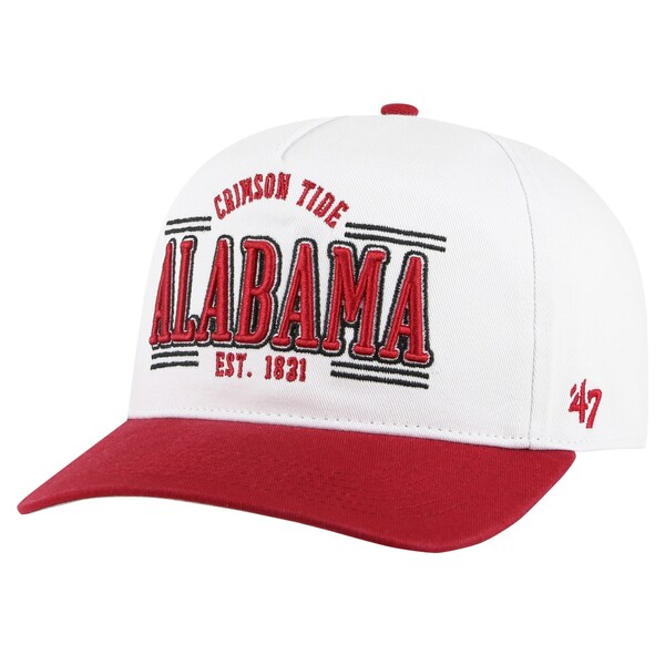 楽天astyフォーティーセブン メンズ 帽子 アクセサリー Alabama Crimson Tide '47 Streamline Hitch Adjustable Hat White