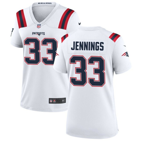 ʥ ǥ ˥ե ȥåץ Nike New England Patriots Women's Custom Game Jersey White