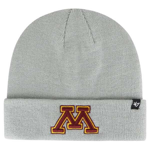 tH[eB[Zu Y Xq ANZT[ Minnesota Golden Gophers '47 Core Cuffed Knit Hat Gray