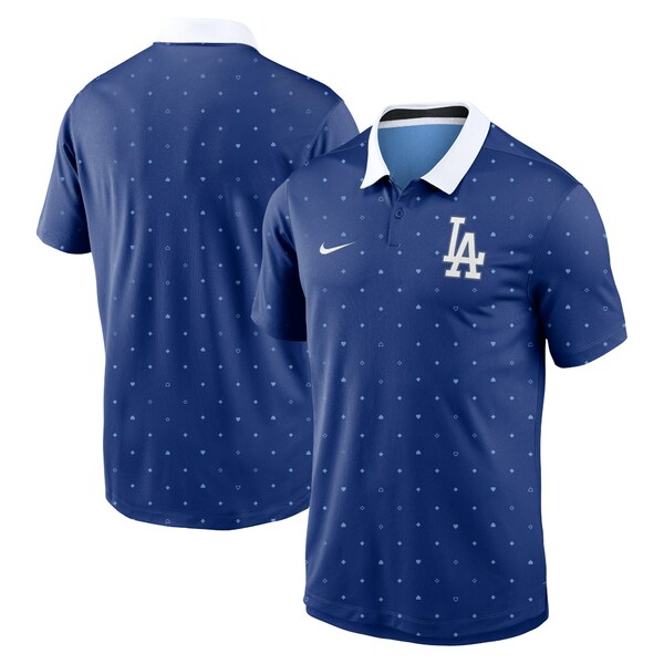 iCL Y |Vc gbvX Los Angeles Dodgers Nike Fashion Legacy Icon Vapor Performance Polo Royal