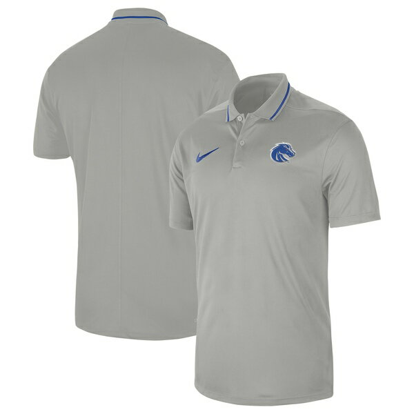 ナイキ メンズ ポロシャツ トップス Boise State Broncos Nike 2023 Sideline Coaches Performance Polo Gray