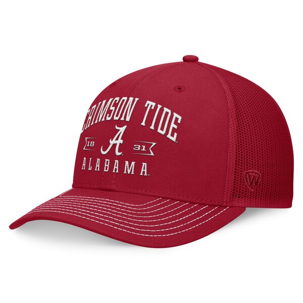 楽天astyトップ・オブ・ザ・ワールド メンズ 帽子 アクセサリー Alabama Crimson Tide Top of the World Carson Trucker Adjustable Hat Crimson