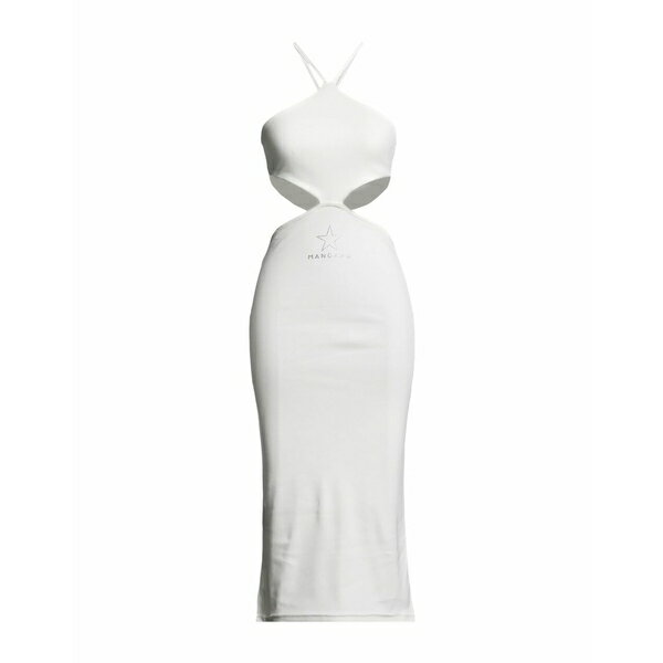 【送料無料】 マンガーノ レディース ワンピース トップス Midi dresses White 1