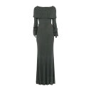 【送料無料】 エリー サーブ レディース ワンピース トップス Long dresses Dark green