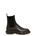 ジル・サンダー メンズ ブーツ シューズ Chelsea Leather Ankle Boots Brown