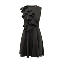 ロシャス レディース ワンピース トップス Dress With Drapery BLACK