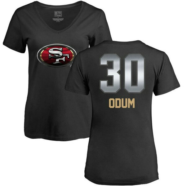 եʥƥ ǥ T ȥåץ San Francisco 49ers NFL Pro Line by Fanatics Branded Women's Personalized Midnight Mascot TShirt Black