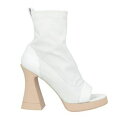 【送料無料】 エージーエル レディース ブーツ シューズ Ankle boots White