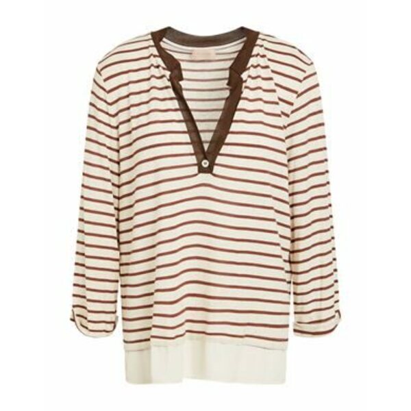 【送料無料】 フェランテ レディース Tシャツ トップス T-shirts Brown