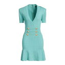 【送料無料】 バルマン レディース ワンピース トップス Mini dresses Azure