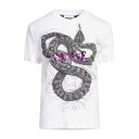 【送料無料】 ロベルトカヴァリ レディース Tシャツ トップス T-shirts White