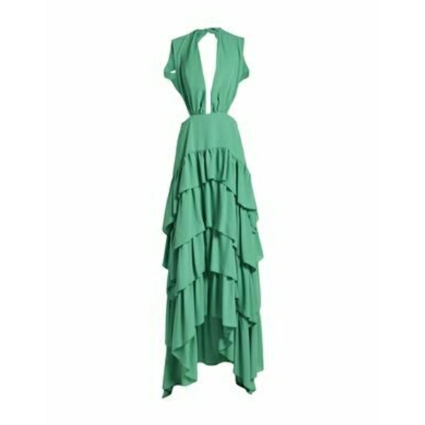 【送料無料】 ピンコ レディース ワンピース トップス Maxi dresses Green