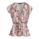 【送料無料】 レリッシュ レディース Tシャツ トップス Tops Pink