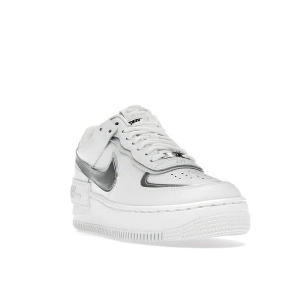 Nike ナイキ レディース スニーカー 【Nike Air Force 1 Low Shadow】 サイズ US_8W(25cm) White Pure Platinum Metallic Silver (Women's) 3