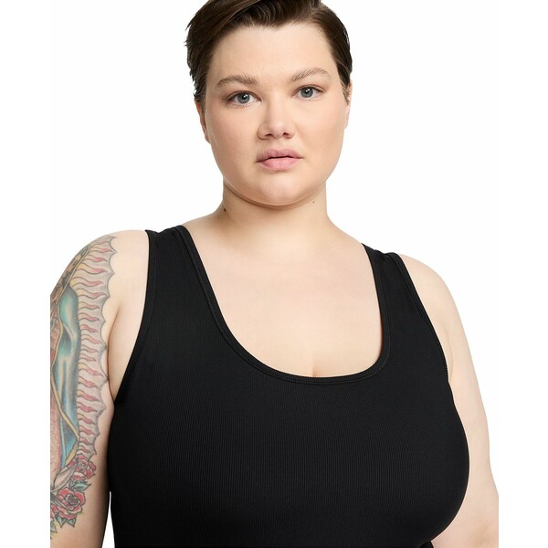 ʥ ǥ ԡ ȥåץ Plus Size One Dri-FIT Dress Black/lt Orewood Brn/...
