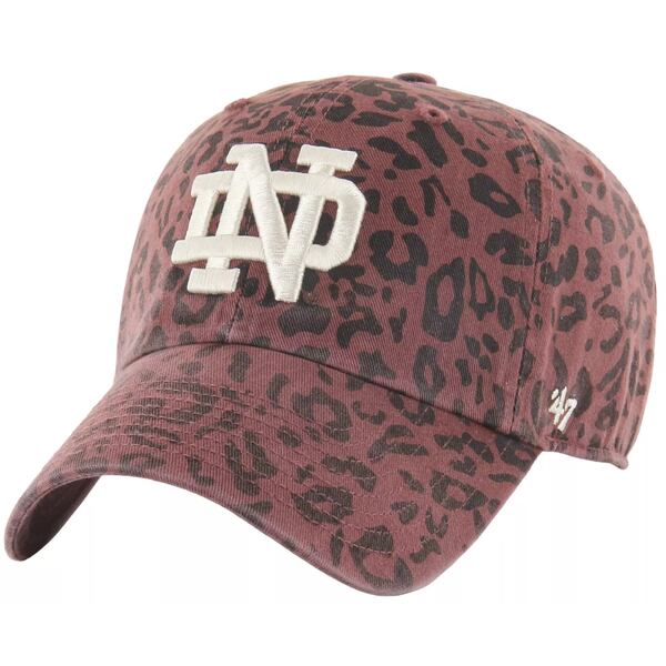 フォーティーセブン レディース 帽子 アクセサリー '47 Women's Notre Dame Fighting Irish Cacao Tawny Clean Up Adjustable Hat -
