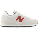 New Balance ニューバランス メンズ スニーカー 【New Balance 574 White Red Grey】 サイズ US_9.5(27.5cm) White/Red(4)