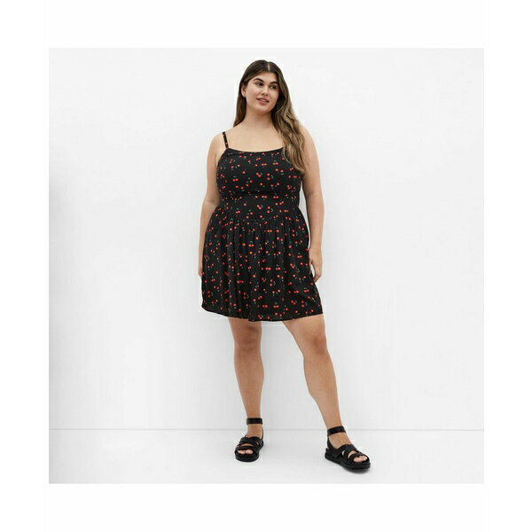 シティーシック レディース ワンピース トップス Plus Size Jessie Dress Blk cherry