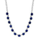エフィー コレクション レディース ネックレス・チョーカー・ペンダントトップ アクセサリー EFFY Lab Grown Sapphire (27-1/6 ct...