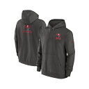 ナイキ メンズ パーカー・スウェットシャツ アウター Men's Pewter Tampa Bay Buccaneers Sideline Club Fleec...