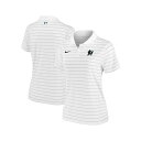 ナイキ レディース カットソー トップス Women's White Miami Marlins Authentic Collection Victory Performance Polo Shirt White(4)