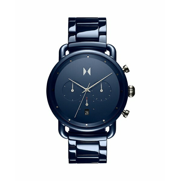 ֥ƥ  ӻ ꡼ Men's Blacktop Chronograph Blue Watch 47mm Bl...