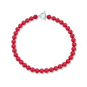 ブリング レディース ネックレス・チョーカー・ペンダントトップ アクセサリー Plain Simple Smooth Classic Red Synthetic...