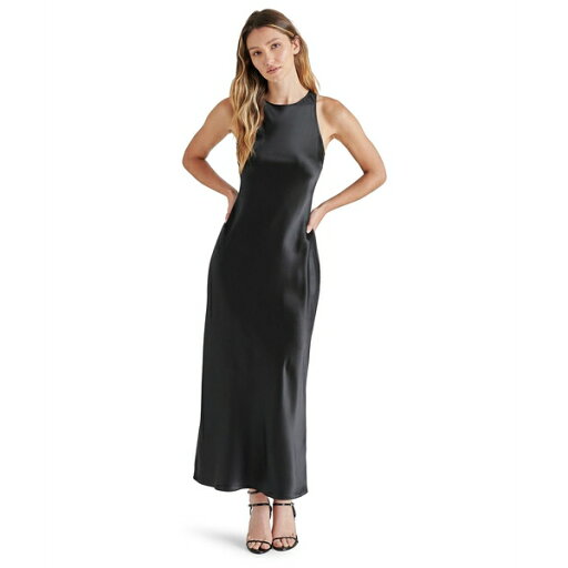 スティーブ マデン レディース ワンピース トップス Women's Diane Round-Neck Sleeveless Dress Black スティーブ マデン レディース ワンピース トップス Women's Diane Round-Neck Sleeveless Dress Black