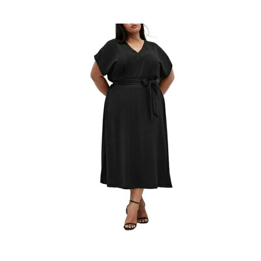 シティーシック レディース ワンピース トップス Plus Size Maya Midi Dress Black シティーシック レディース ワンピース トップス Plus Size Maya Midi Dress Black