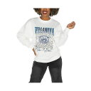 ゲームデイ レディース カットソー トップス Women's White Villanova Wildcats Drop Shoulder Fleece Dro...