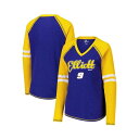 カールバンクス レディース カットソー トップス Women's Royal Chase Elliott Winner Tri-Blend V-Neck Long Sleeve T-Shirt Royal