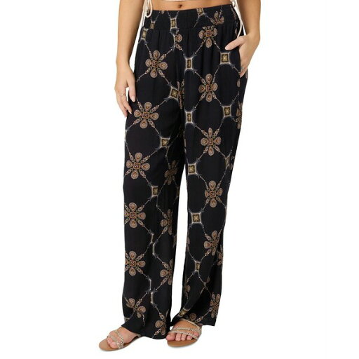 オニール レディース カジュアルパンツ ボトムス Juniors' Jonie Grid Tile Flowy-Fit Pull-On Pants Black オニール レディース カジュアルパンツ ボトムス Juniors' Jonie Grid Tile Flowy-Fit Pull-On Pants Black