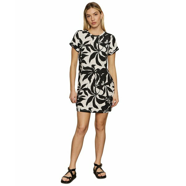 サンクチュアリー レディース ワンピース トップス Women's Perfect Tee Remix Short-Sleeve Dress Inked Impressions