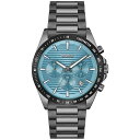 ヒューゴボス メンズ 腕時計 アクセサリー Men's Strike Quartz Chronograph Ionic Plated Gray Stainless-Steel Watch, 41mm Gray(2)