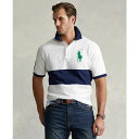 ラルフローレン メンズ シャツ トップス Men's Big & Tall Big Pony Mesh Polo Shirt White Multi(4)