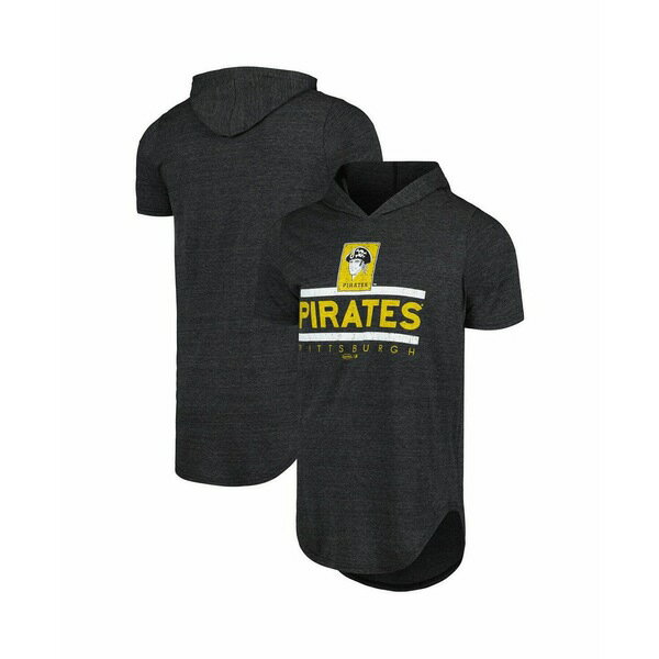 ޥƥå   ȥåץ Men's Black Pittsburgh Pirates Tri-Blend Hoodie ...