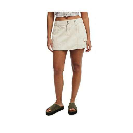 コットンオン レディース スカート ボトムス Women's Benny Cargo Skirt Ecru コットンオン レディース スカート ボトムス Women's Benny Cargo Skirt Ecru