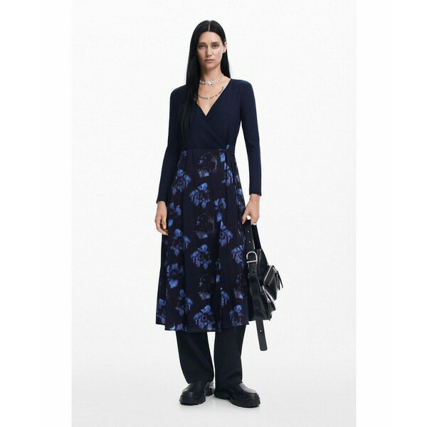 デジグアル レディース ワンピース トップス Women's Combined midi dress Blue
